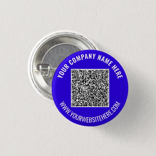 QR-Code Scan Info Benutzerdefinierter Text Schaltf Button (Vorne & Hinten)