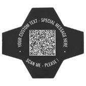 QR-Code-Scan Info Benutzerdefinierter Text-Soccer- Fußball (Flach)