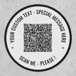 QR Code Scan Info Benutzerdefinierter Text- und Fa