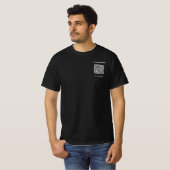 QR-Code-Scan-Info Benutzerdefinierter Text- und Fa T-Shirt (Vorne ganz)