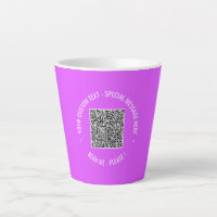 QR-Code Scan Info Benutzerdefinierter Text und Far