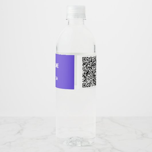 QR-Code-Scan-Info Benutzerdefiniertes Text-Wasser- Wasserflaschenetikett (Rückseite)