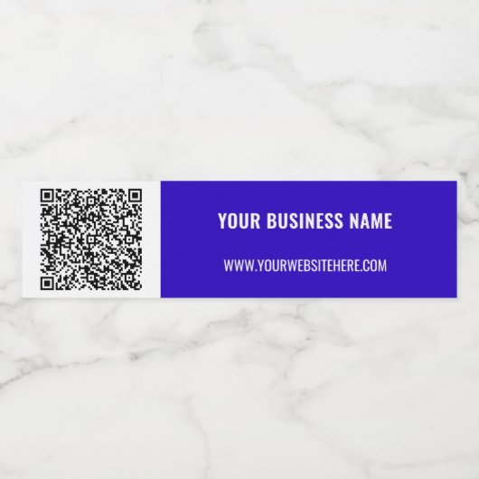 QR-Code-Scan-Info Benutzerdefiniertes Text-Wasser- Wasserflaschenetikett (Einzelnes Label)