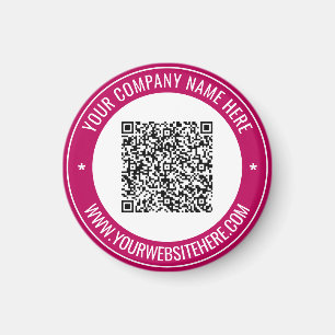 QR Code Scan Info Benutzerdefiniertes Text-Werbema Magnet