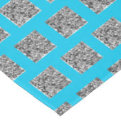 QR Code Scan Info Blue Tablecloth - Farben auswähl Tischdecke (Schrägansicht)