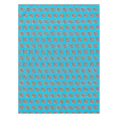 QR Code Scan Info Blue Tablecloth - Farben auswähl Tischdecke (Vorderseite)