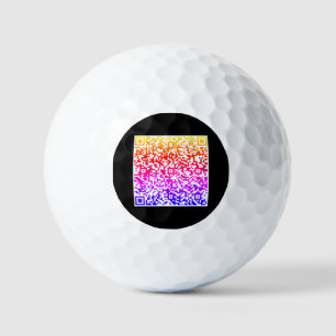 QR Code Scan Info Briefmarke Golf Balls Your Color Golfball