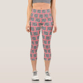 QR Code Scan Info Capri Leggings - Benutzerdefinie (Vorderseite)