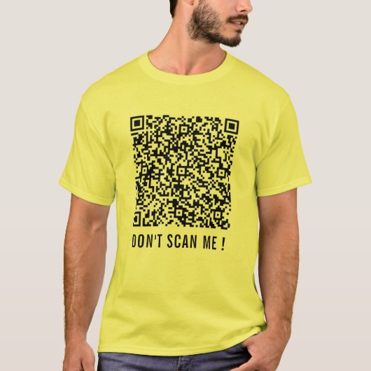 QR-Code-Scan-Info Funny-T - Shirt-Text Nicht scann T-Shirt (Vorderseite)