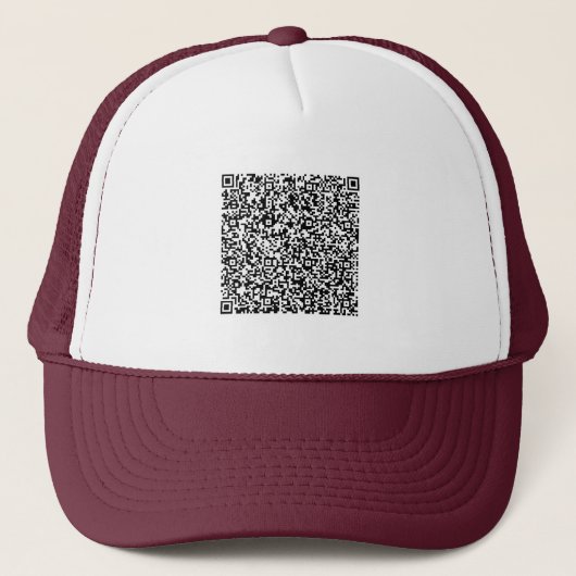 QR Code Scan Info Ihre Werbeaktion Trucker Hat-Ges Truckerkappe (Vorderseite)