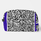 QR-Code-Scan-Info-Individuelle Farbe Personalisier Waschbeutel (Vorderseite)