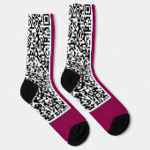 QR Code Scan Info Moderne Socken - Farben auswähle (Rechts)