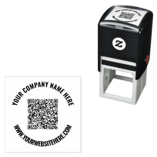 QR Code Scan Info Name Website Berufliche Briefmar Permastempel