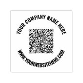 QR Code Scan Info Name Website Berufliche Briefmar Permastempel (Design)