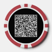 QR Code Scan Info Personalisierte Poker Chips (Vorderseite)