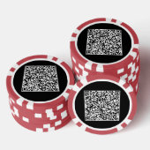 QR Code Scan Info Personalisierte Poker Chips (Stapel)