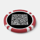 QR Code Scan Info Personalisierte Poker Chips (Einzeln)