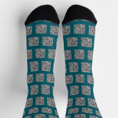 QR Code Scan Info Personalisierte Socken Farbauswa (Oben)