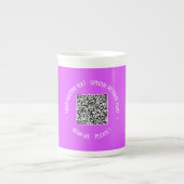 QR-Code Scan Info Tasse Benutzerdefinierter Text u (Vorderseite)