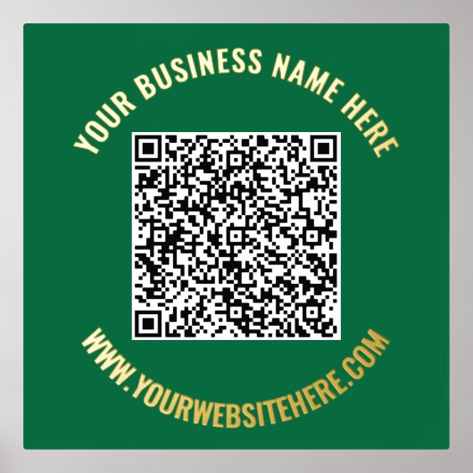 QR Code Scan Info Text Foil Prints - Ihre Farben Foliendrucke (Vorderseite)