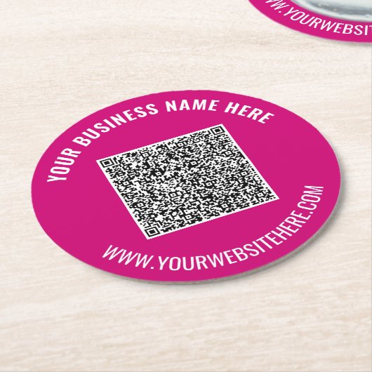 QR-Code Scan Info Text Paper Untersetzer wählen Fa (Angewinkelt)