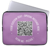 QR Code Scan Info Text und Farben - Laptop-Sieb Laptopschutzhülle (Vorderseite)