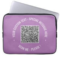 QR Code Scan Info Text und Farben - Laptop-Sieb