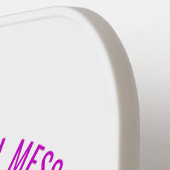 QR Code Scan Info Text und Farbstapel Paddel Pickleball Schläger (Linke Seite)