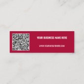 QR Code Scan Info Text Visitenkarte Farben auswähl (Rückseite)