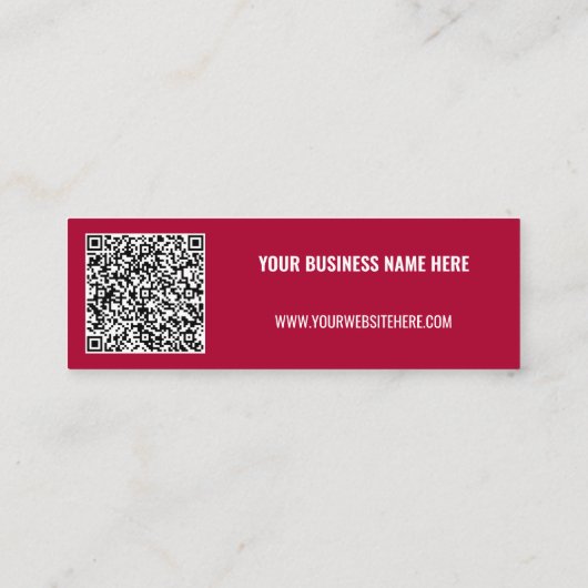 QR Code Scan Info Text Visitenkarte Farben auswähl (Rückseite)