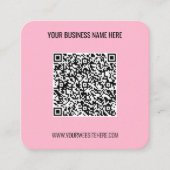 QR Code Scan Info Text Visitenkarte Farben auswähl (Vorderseite)