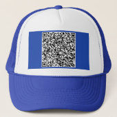 QR Code Scan Info Trucker hat Farbe ausgewählt Truckerkappe (Vorderseite)