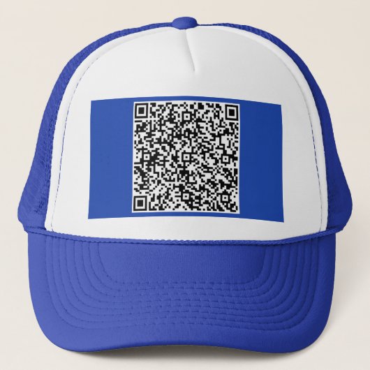 QR Code Scan Info Trucker hat Farbe ausgewählt Truckerkappe (Vorderseite)