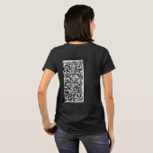 QR-Code-Scan-Informationen Personalisiert Ihren T T-Shirt (Schwarz voll)