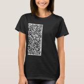 QR-Code-Scan-Informationen Personalisiert Ihren T T-Shirt (Vorderseite)