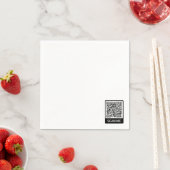 QR-Code-Scan-Informationen Personalisierte Werbe-N Serviette (Beispiel)