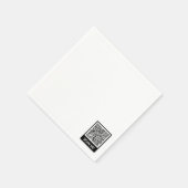 QR-Code-Scan-Informationen Personalisierte Werbe-N Serviette (Ecke)