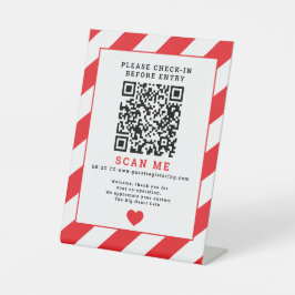 QR-Code Scan Karo-in-Business-Signage rot Sockelschild