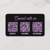 QR-Code-Scan-Logo-Visitenkarte Visitenkarte (Vorderseite)