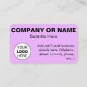 QR-Code-Scan-Logo-Visitenkarte Visitenkarte (Rückseite)