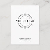 QR-Code Scan Me Firmenlogo Visitenkarte (Vorderseite)