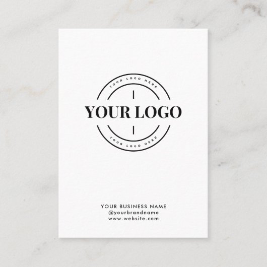 QR-Code Scan Me Firmenlogo Visitenkarte (Vorderseite)