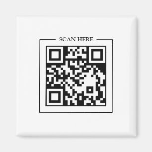 QR-Code Scan Me Geschäftslos Türschild Magnet
