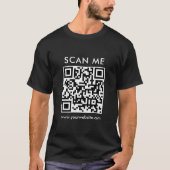QR Code Scan Me Mens Modern T-Shirt (Vorderseite)