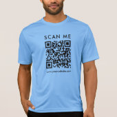 QR Code Scan Me Mens Vorderseite Druck T-Shirt (Vorderseite)