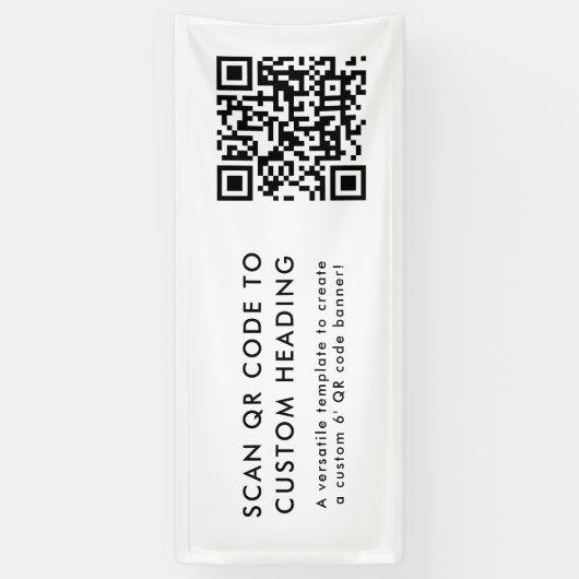 QR Code Scan Me Modernes Minimalistisches, einfach Banner (Vertikal)