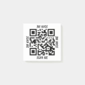 QR Code SCAN ME Notes Post-it Klebezettel (Vorderseite)