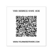 QR-Code-Scan-Name Website Briefmarke Permastempel (Design)