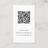 QR Code Scan Online Wasserfarbe Muscheln Vertikal Visitenkarte (Rückseite)