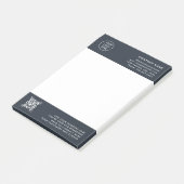 QR-Code-Scan | Professionelles Geschäftslogo Post-it Klebezettel (angewinkelt)
